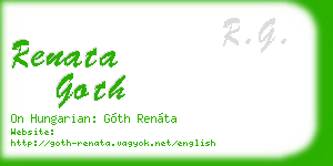 renata goth business card